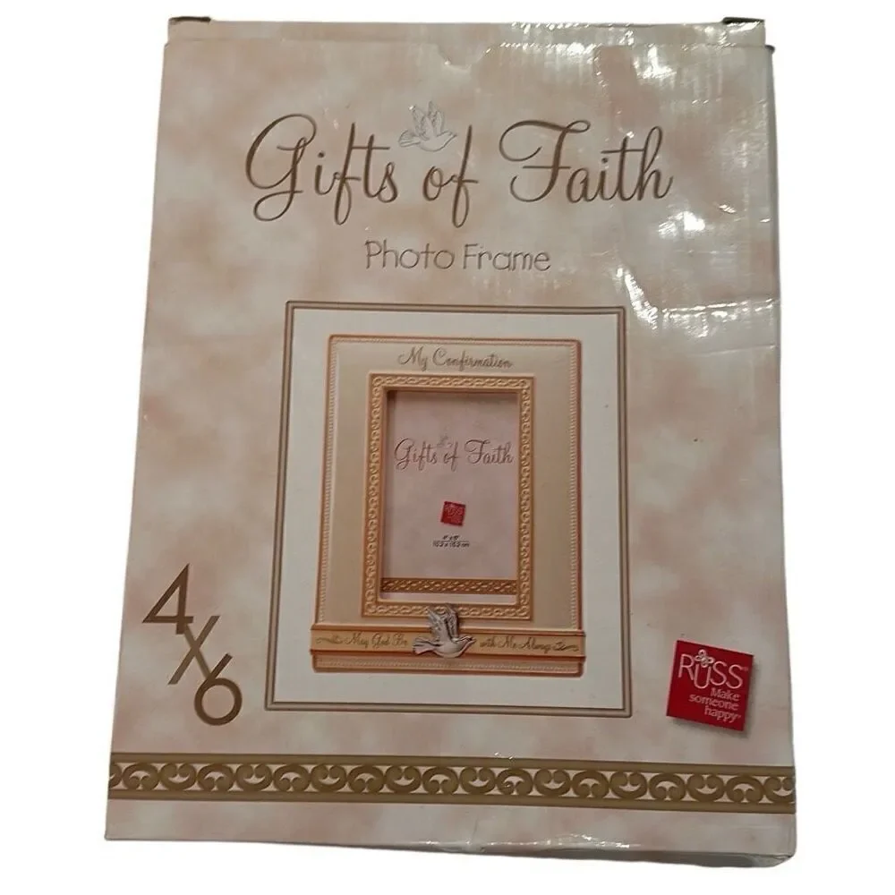 *NEW* Russ Berrie Gifts of Faith Porcelain Confirmation Picture Frame 4